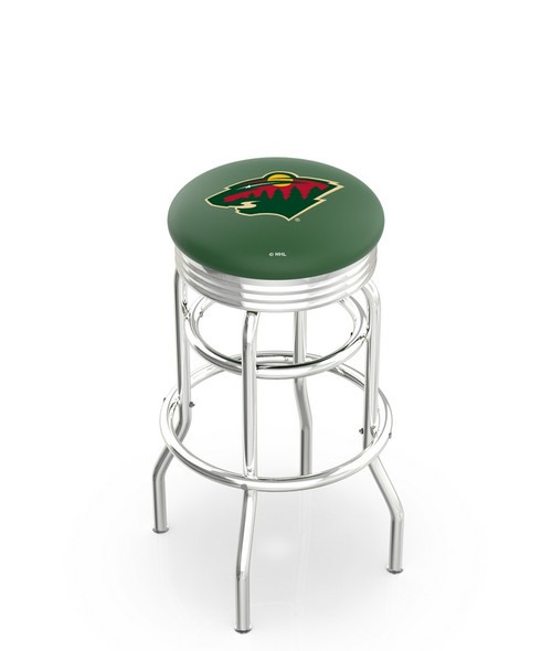 Minnesota Bar Stool w/ Wild Logo Swivel Seat - L7C3C Image 1