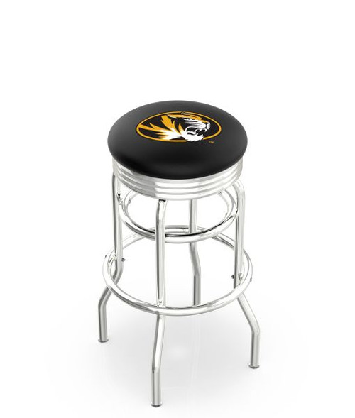 Missouri Bar Stool w/ Tigers Logo Swivel Seat - L7C3C Image 1