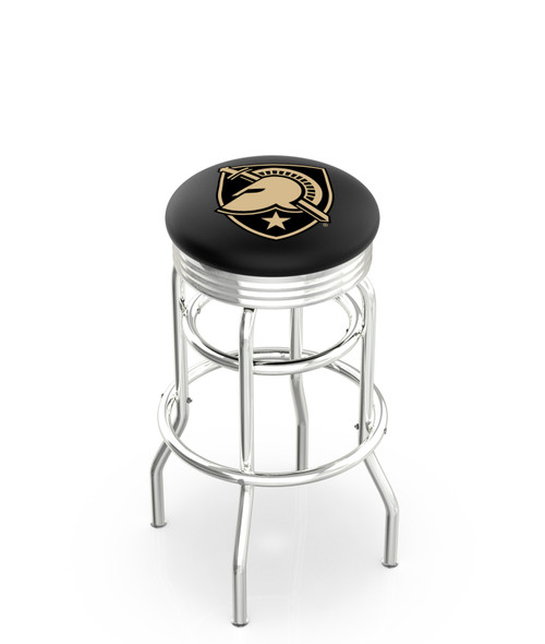 Military Academy Bar Stool w/ Military Logo Swivel Seat - L7C3C