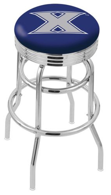 Xavier Bar Stool w/ Musketeers Logo Swivel Seat - L7C3C Image 1