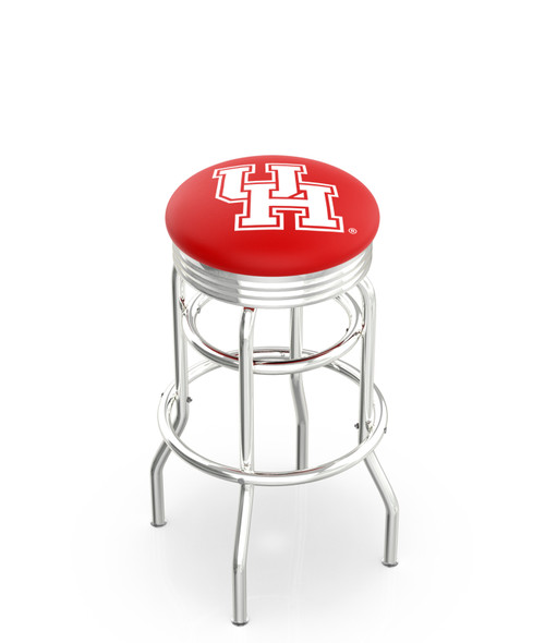 Houston Bar Stool w/ Cougars Logo Swivel Seat - L7C3C Houston Bar Stool w/ Cougars Logo Swivel Seat - L7C3C