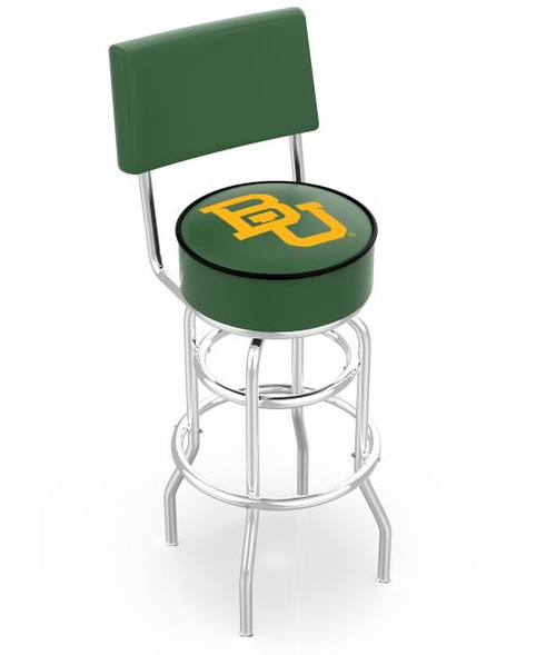 Baylor Bar Stool w/ Bears Logo Swivel Seat - L7C4 Image 1