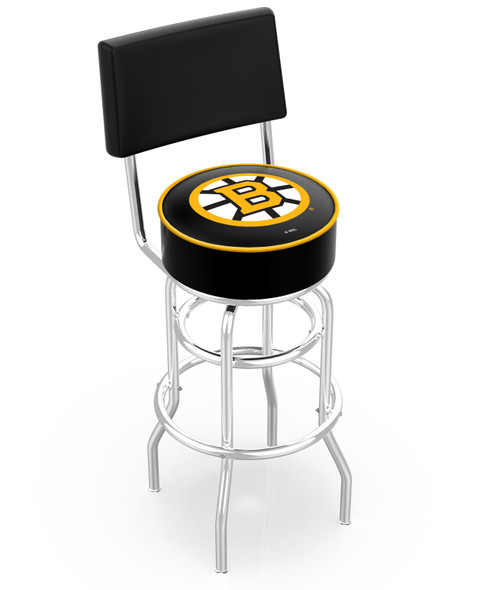 Boston Bar Stool w/ Bruins Logo Swivel Seat - L7C4