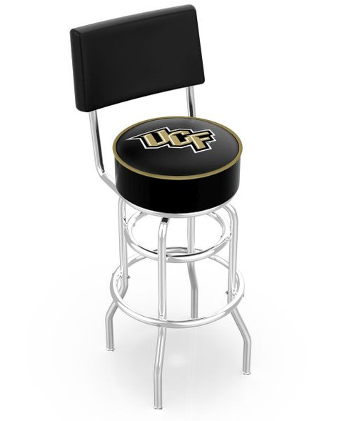 Central Florida Bar Stool w/ Golden Knights Logo Swivel Seat - L7C4 Image 1