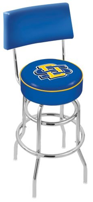 South Dakota State Bar Stool w/ Jackrabbits Logo Swivel Seat - L7C4 Image 1