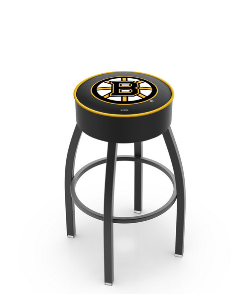 Boston Bar Stool w/ Bruins Logo Swivel Seat - L8B1 Image 1