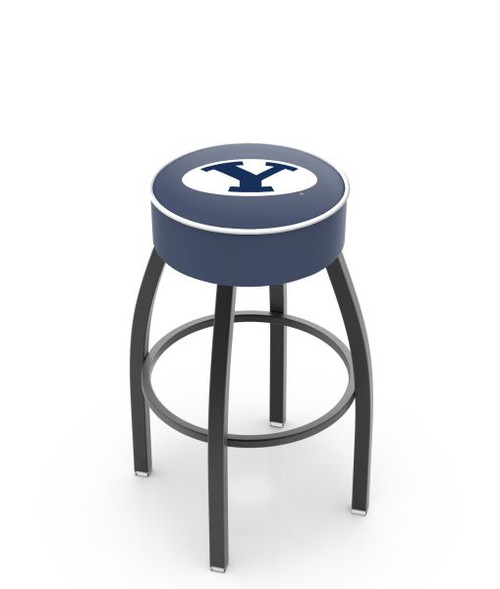 Brigham Young Bar Stool w/ Cougars Logo Swivel Seat - L8B1 Image 1