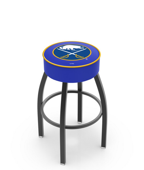 Buffalo Bar Stool w/ Sabres Logo Swivel Seat - L8B1 Image 1