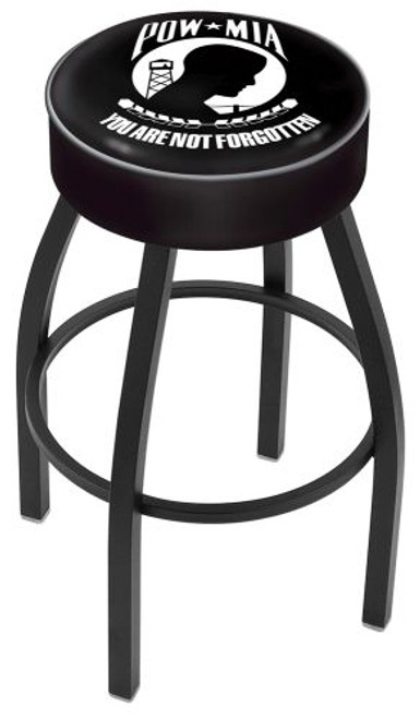 POW-MIA Bar Stool w/ Military Logo Swivel Seat - L8B1 Image 1