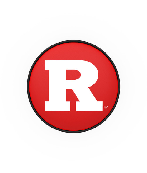 Rutgers Bar Stool w/ Scarlet Knights Logo Swivel Seat - L8B1