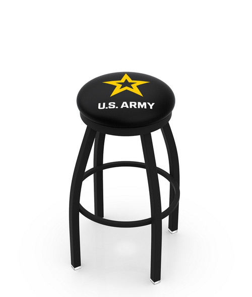 US Army Bar Stool w/ Military Logo Swivel Seat - L8B2B Image 1