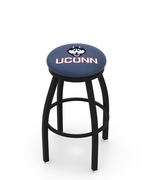 Connecticut Bar Stool w/ Huskies Logo Swivel Seat - L8B2B Image 1