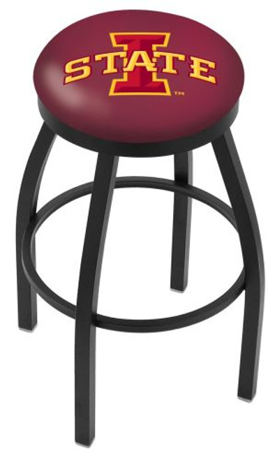 Iowa State Bar Stool w/ Cyclones Logo Swivel Seat - L8B2B Image 1