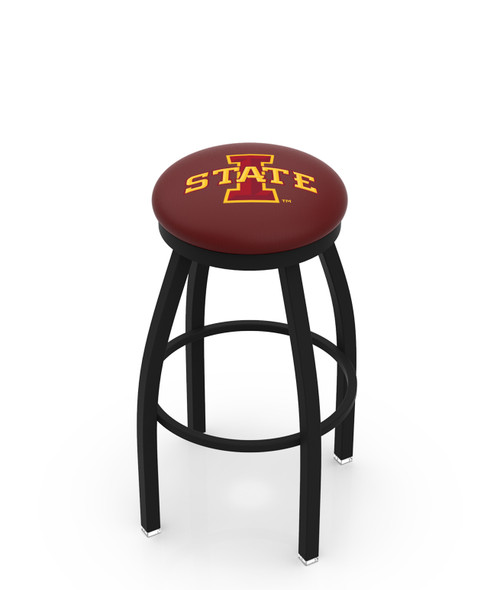 Iowa State Bar Stool w/ Cyclones Logo Swivel Seat - L8B2B