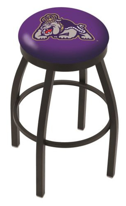 James Madison Bar Stool w/ Dukes Logo Swivel Seat - L8B2B Image 1