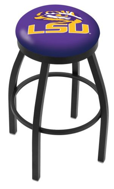 LSU Bar Stool w/ Tigers Logo Swivel Seat - L8B2B Image 1