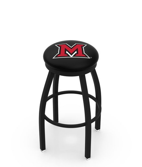 Miami Bar Stool w/ Redhawks Logo Swivel Seat - L8B2B Image 1