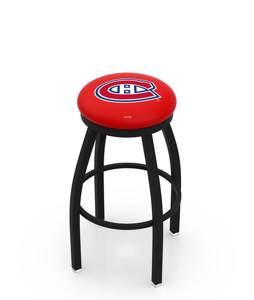 Montreal Bar Stool w/ Canadiens Logo Swivel Seat - L8B2B Image 1