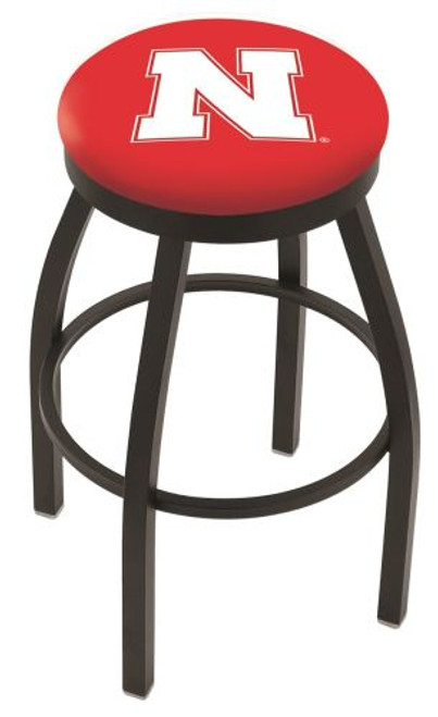 Nebraska Bar Stool w/ Cornhuskers Logo Swivel Seat - L8B2B Image 1