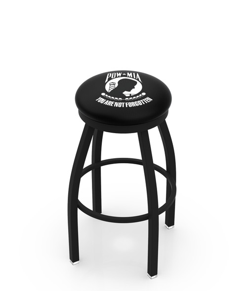 POW-MIA Bar Stool w/ Military Logo Swivel Seat - L8B2B