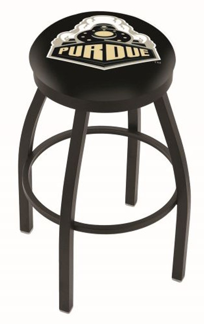 Purdue Bar Stool w/ Boilermakers Logo Swivel Seat - L8B2B Image 1