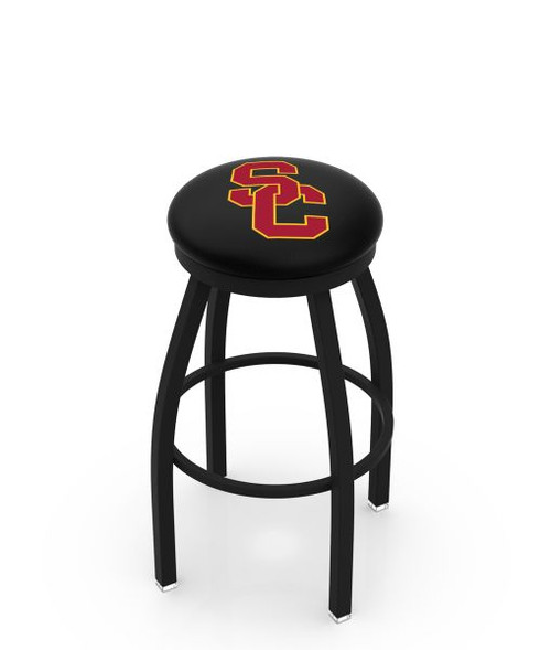 Southern Cal Bar Stool w/ Trojans Logo Swivel Seat - L8B2B Image 1