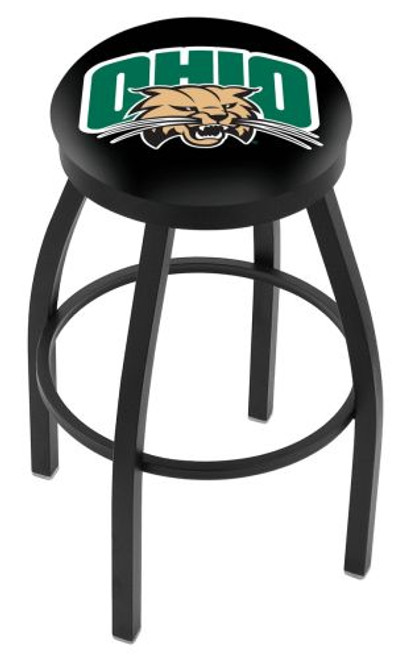 Ohio Bar Stool w/ Bobcats Logo Swivel Seat - L8B2B Image 1