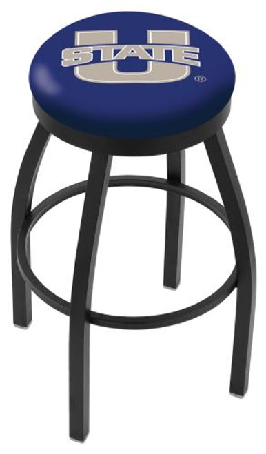 Utah State Bar Stool w/ Aggies Logo Swivel Seat - L8B2B Image 1