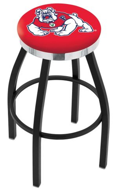 Fresno State Bar Stool w/ Bulldogs Logo Swivel Seat - L8B2C Image 1