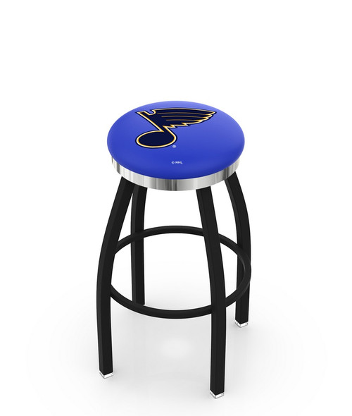 St Louis Bar Stool w/ Blues Logo Swivel Seat - L8B2C Image 1