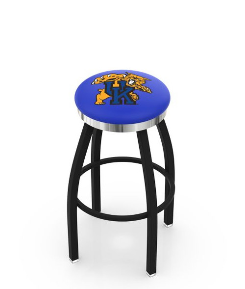 Kentucky Bar Stool w/ Wildcats Logo Swivel Seat - L8B2C Image 1