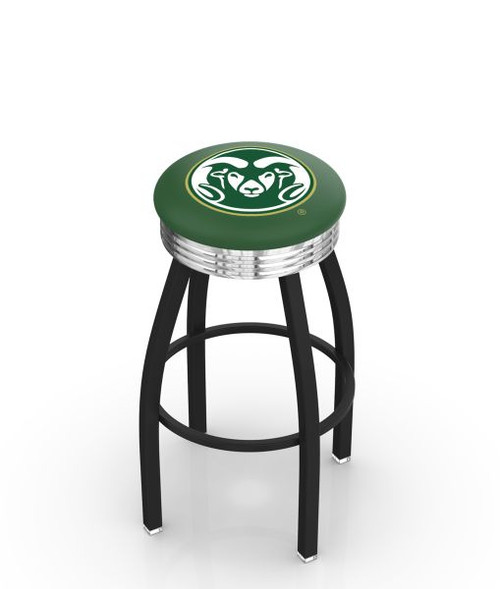 Colorado State Bar Stool w/ Rams Logo Swivel Seat - L8B3C Image 1