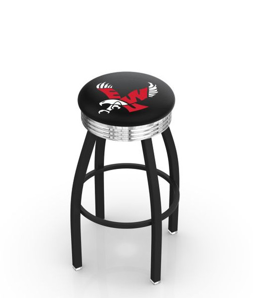 Eastern Washington Bar Stool w/ Eagles Logo Swivel Seat - L8B3C Image 1