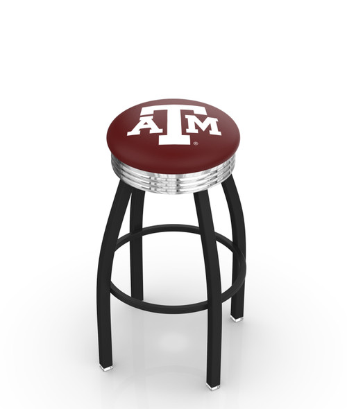 Texas A&M Bar Stool w/ Aggies Logo Swivel Seat - L8B3C Texas A&M Bar Stool w/ Aggies Logo Swivel Seat - L8B3C
