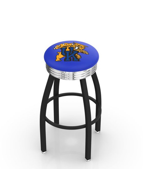 Kentucky Bar Stool w/ Wildcats Logo Swivel Seat - L8B3C Image 1