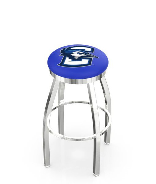 Creighton Bar Stool w/ Bluejays Logo Swivel Seat - L8C2C Image 1