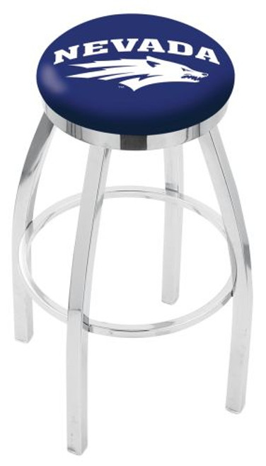 Nevada Bar Stool w/ Wolf Pack Logo Swivel Seat - L8C2C Image 1