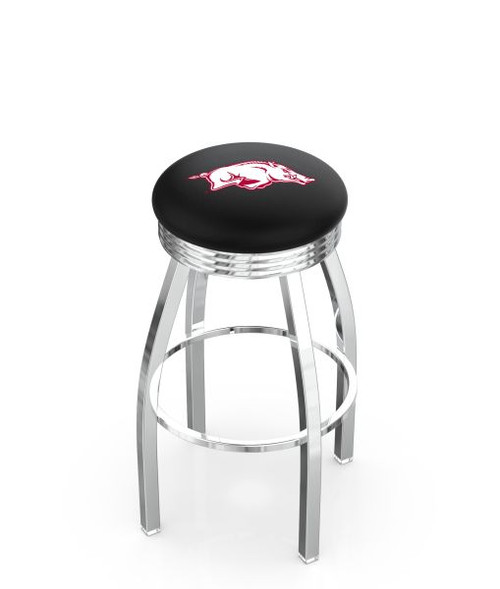 Arkansas Razorbacks L8C3C Bar Stool w/ Swivel Seat Image 1