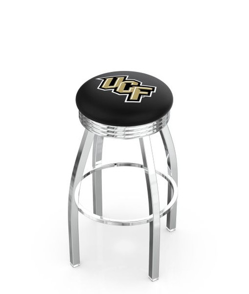 Central Florida Bar Stool w/ Golden Knights Logo Swivel Seat - L8C3C Image 1