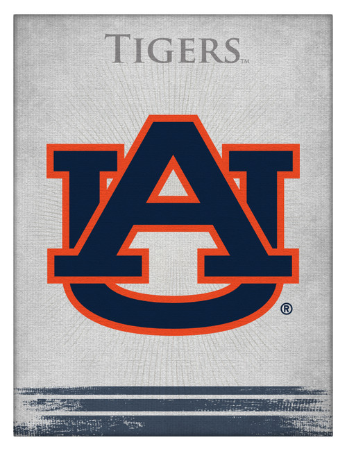 Auburn Canvas Art w/ Tigers Logo Print