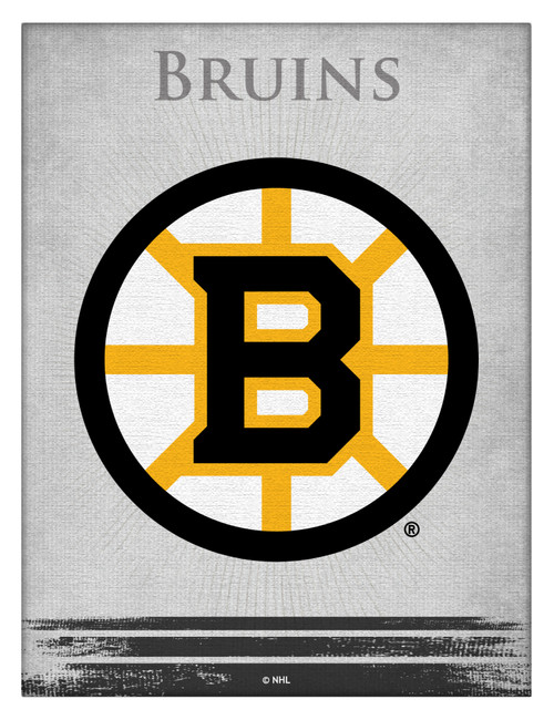 Boston Canvas Art w/ Bruins Logo