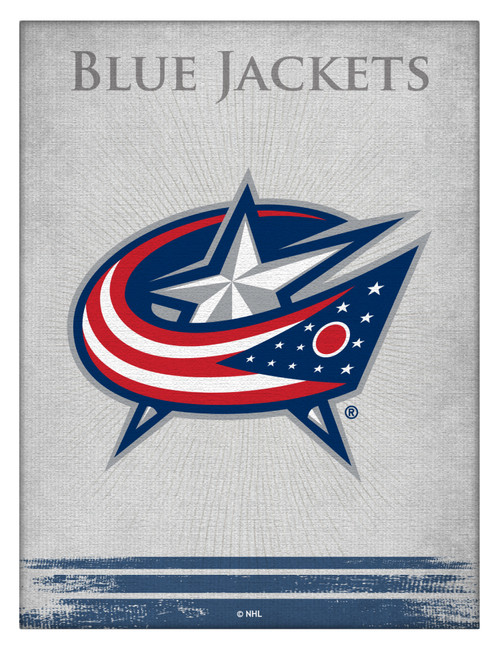 Columbus Canvas Art w/ Blue Jackets Logo