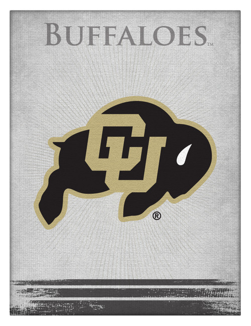 Colorado Canvas Art w/ Buffaloes Logo Print