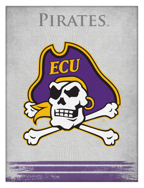 East Carolina Canvas Art w/ Pirates Logo