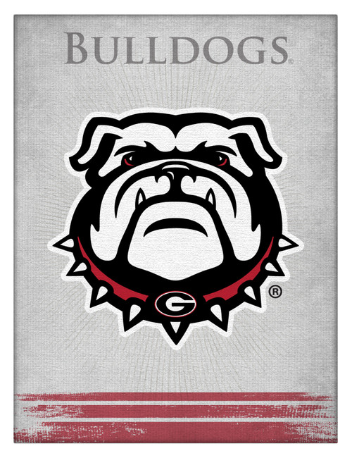 Georgia Canvas Art w/ Bulldogs Logo