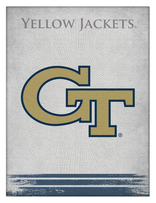 Georgia Tech Canvas Art w/ Yellow Jackets Logo
