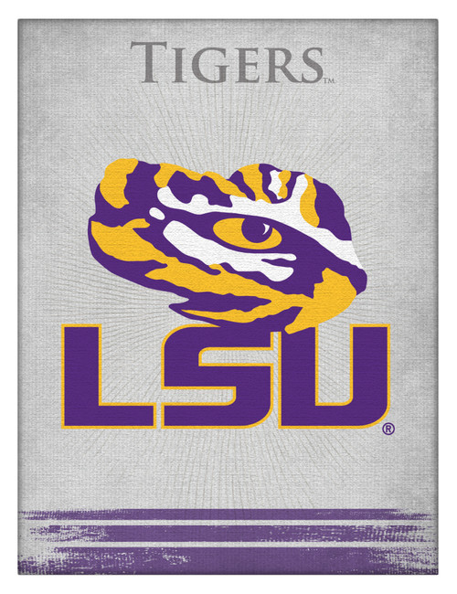 LSU Canvas Art w/ Tigers Logo