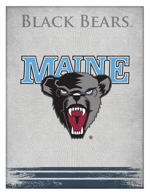 Maine Canvas Art w/ Black Bears Logo