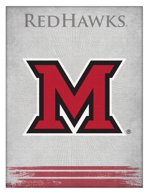 Miami Canvas Art w/ Redhawks Logo