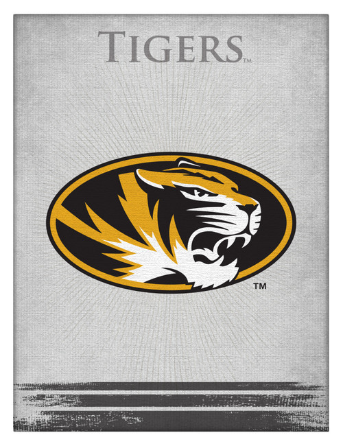 Missouri Canvas Art w/ Tigers Logo